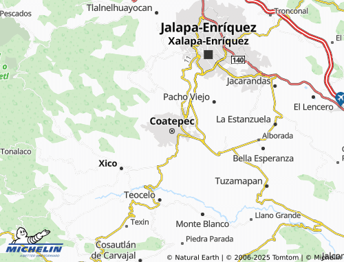 Carte MICHELIN Coatepec - ViaMichelin