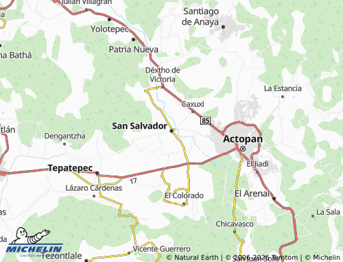 MICHELIN San Salvador map - ViaMichelin