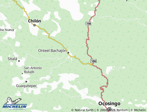 MICHELIN-Landkarte Guadalupe, Bachajón - ViaMichelin