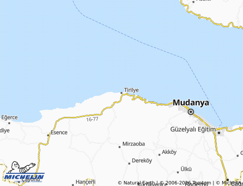 Mapa MICHELIN Tirilye - ViaMichelin