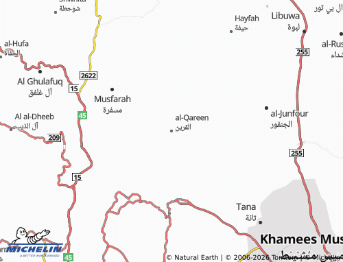 MICHELIN-Landkarte al-Qareen - ViaMichelin