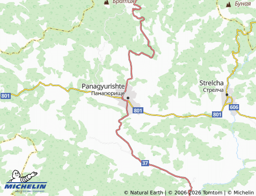 Mappa MICHELIN Panagjuriste - ViaMichelin