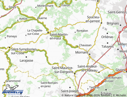 Carte MICHELIN Saint-André-la-Côte - ViaMichelin