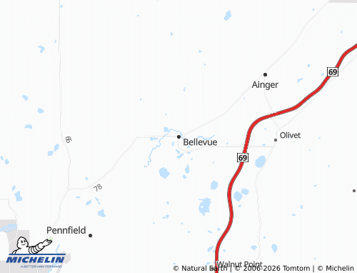Mappa MICHELIN Bellevue - ViaMichelin