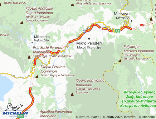 MICHELIN Ampelakia map - ViaMichelin