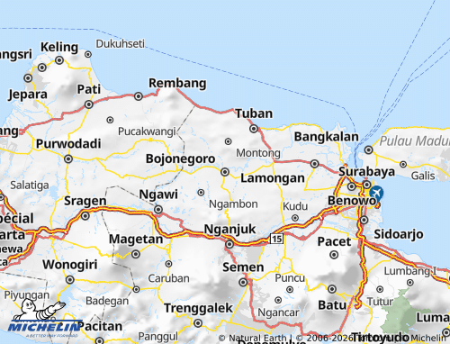 Mappa MICHELIN Bojonegoro - ViaMichelin