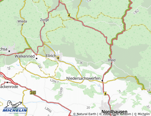 MICHELIN Werna map - ViaMichelin