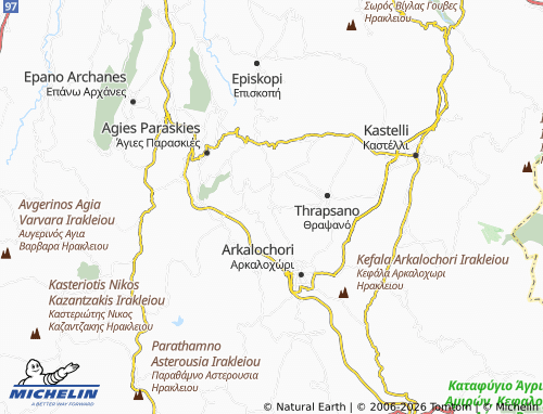 Mapa MICHELIN Galatas - ViaMichelin