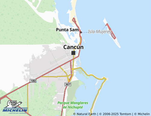 MICHELIN Galaxia Puerto Cancún map - ViaMichelin