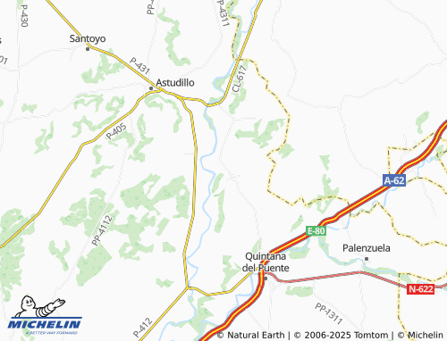 MICHELIN Valbuena de Pisuerga map - ViaMichelin