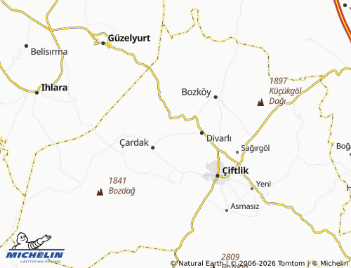 Mappa MICHELIN Ovalıbağ - ViaMichelin