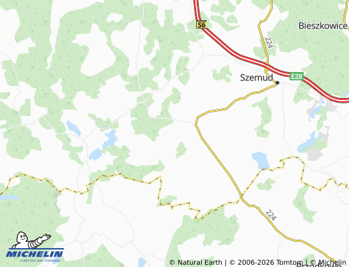Mapa MICHELIN Zęblewo - ViaMichelin