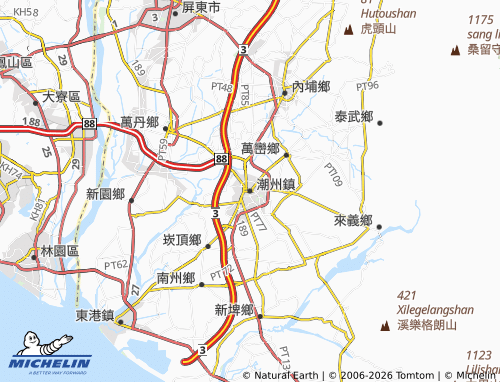 MICHELIN Chaozhou Township map - ViaMichelin