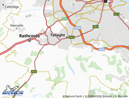 Kaart MICHELIN Ballyboden - ViaMichelin