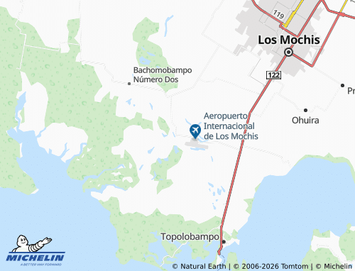 Kaart MICHELIN Plan de Guadalupe - ViaMichelin