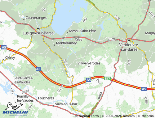 Mapa MICHELIN Briel-sur-Barse - ViaMichelin
