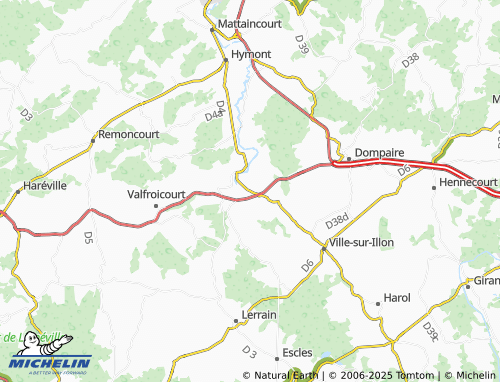 Carte MICHELIN Begnécourt - ViaMichelin