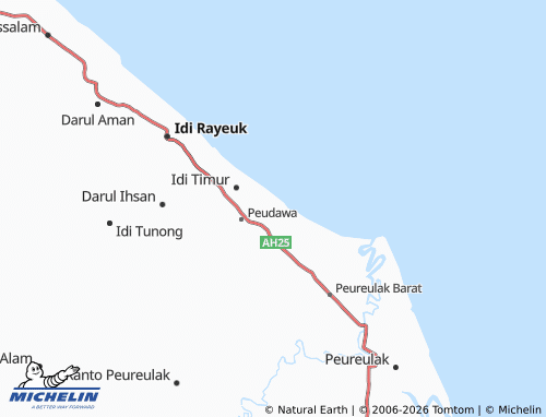 Mapa MICHELIN Alue Ie Itam - ViaMichelin