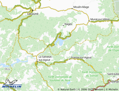 Carte MICHELIN Villelongue - ViaMichelin