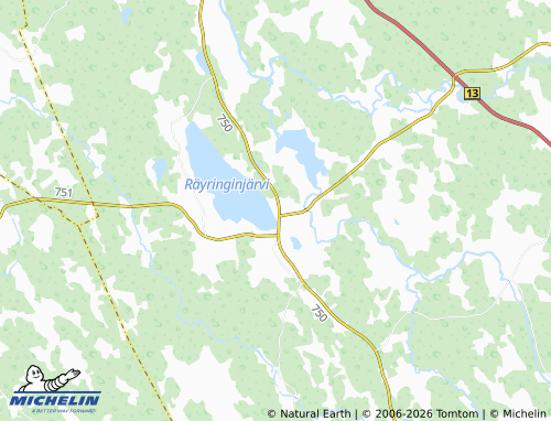 MICHELIN Räyrinki map - ViaMichelin