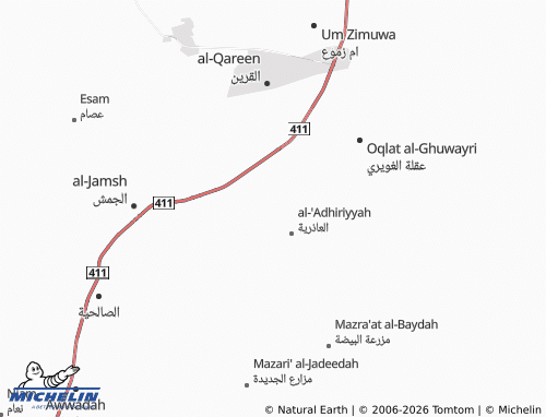 Mappa MICHELIN Abu Ashar - ViaMichelin