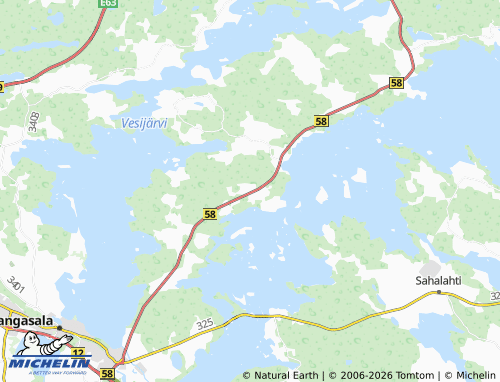 MICHELIN-Landkarte Vahderpää - ViaMichelin