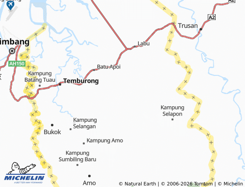 MICHELIN Kampung Rebada map - ViaMichelin