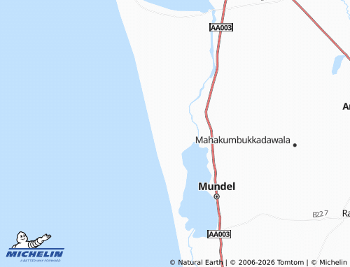 MICHELIN Konthanthive map - ViaMichelin