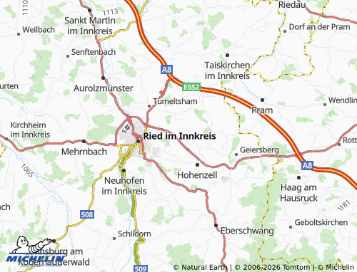 MICHELIN Emprechting map - ViaMichelin