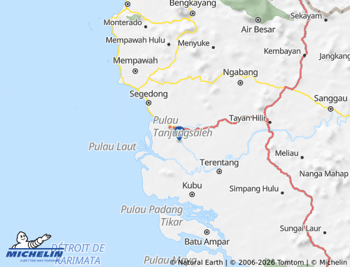 MICHELIN Kubu Raya map - ViaMichelin