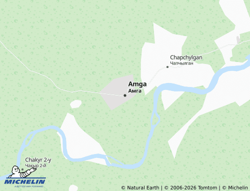 MICHELIN-Landkarte Amga - ViaMichelin