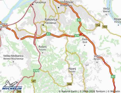 Mapa MICHELIN Pinosava - ViaMichelin