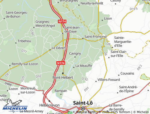 MICHELIN Cavigny map - ViaMichelin