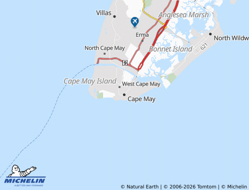 Mappa MICHELIN Cape May - ViaMichelin