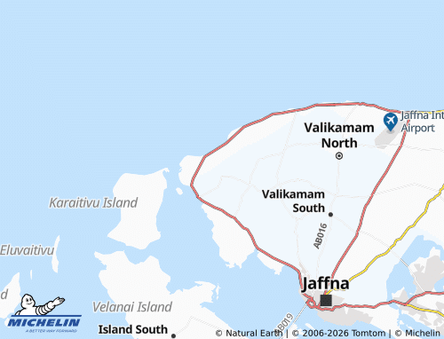 Mapa MICHELIN Chulipuram Centre - ViaMichelin