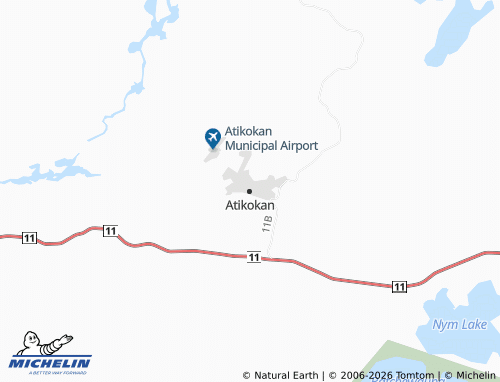 MICHELIN Atikokan map - ViaMichelin