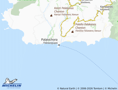 Mappa MICHELIN Palaiochora - ViaMichelin