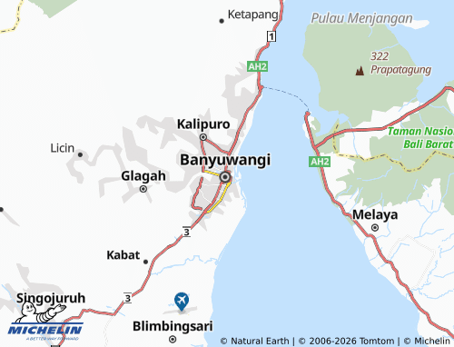 MICHELIN Temenggungan map - ViaMichelin