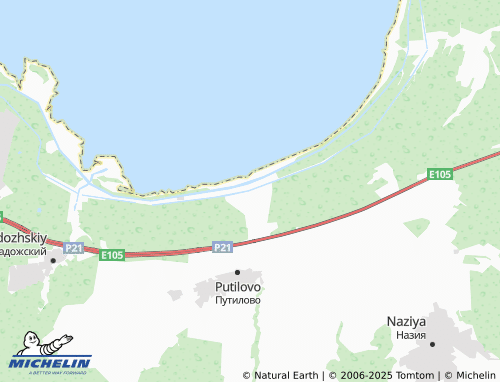 MICHELIN Nizhnyaya Shal'dikha map - ViaMichelin
