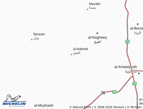 MICHELIN-Landkarte al-Nakheel - ViaMichelin