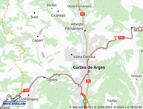 Mappa MICHELIN Valea Danului - ViaMichelin