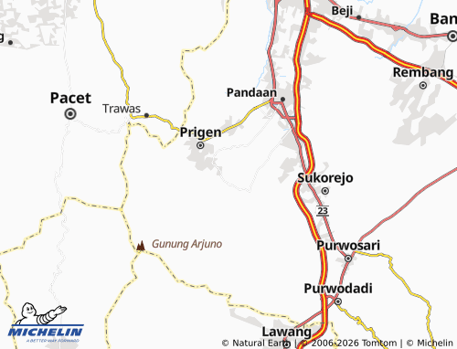MICHELIN-Landkarte Ledug - ViaMichelin