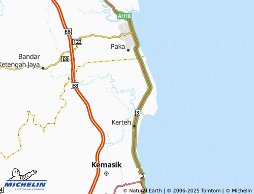 MICHELIN-Landkarte Kerteh Airport - ViaMichelin