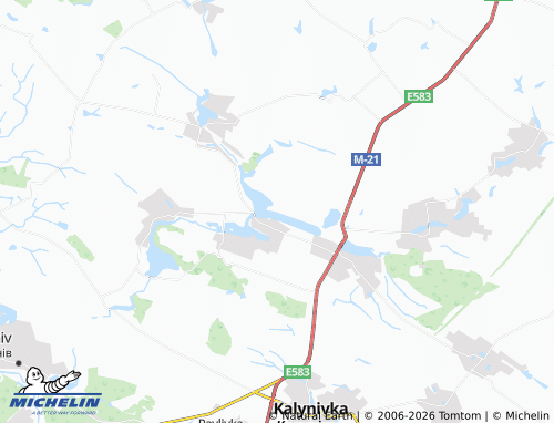 Mappa MICHELIN Berezhany - ViaMichelin