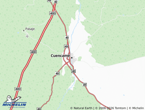 Carte MICHELIN General Vicente Orozco - ViaMichelin