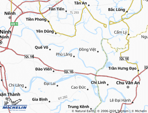 Mappa MICHELIN Phù Lãng - ViaMichelin