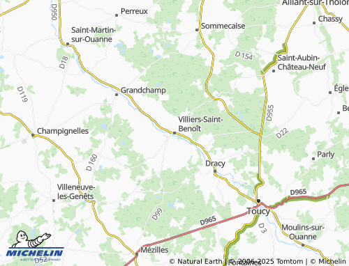 MICHELIN-Landkarte Villiers-Saint-Benoît - ViaMichelin