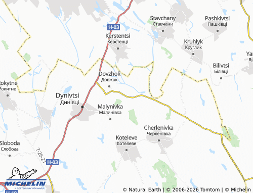 Mappa MICHELIN Berestia - ViaMichelin