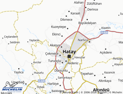Mappa MICHELIN Akasya - ViaMichelin