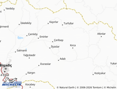 MICHELIN Bekirler map - ViaMichelin
